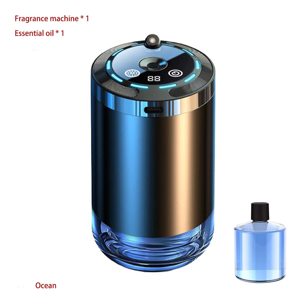 Car Fragrance Humidifier 5 Modes Scent Air Car Odor Eliminator Long Lasting Universal Car Diffuser With Digital Display