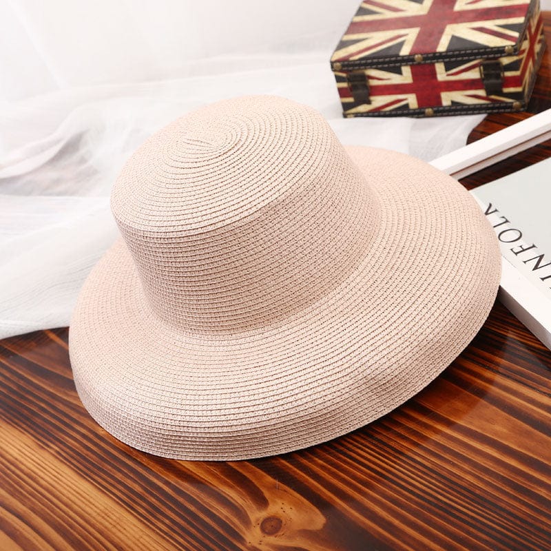 MAXSITI U  Summer Hepburn Style Vintage Design Straw Hat Women Girls Solid Color Beach Holiday  Big Sun Cap