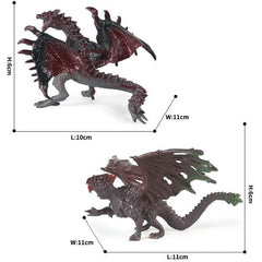 Hot Realistic Mythical Animal Model Dragon Figurines Simulation Monster Warcraft Firehawk Action Figure Children Colection Toys