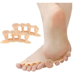 2Pcs=1Pair Toe Separator Hallux Valgus Bunion Corrector Orthotics Feet Bone Thumb Adjuster Correction Pedicure Sock Straightener