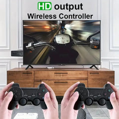 Video Game Stick 4K Video Game M8 Console 64GB Double Wireless Controller For 10000 Retro Games Kid Xmas Gift