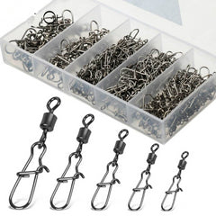 King Swivels 50/100/200 Piece Set of  Fishing connector fishing gear kit