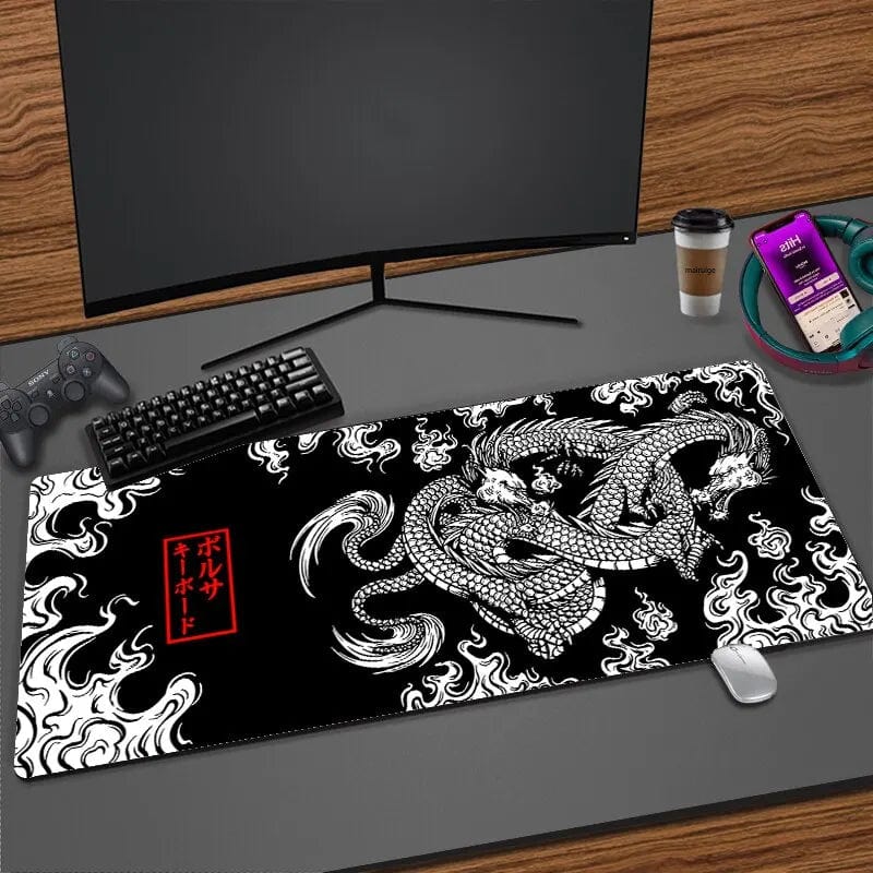 Japanese Dragon Large Gaming Mousepad XXL Keyboard Gamer Mouse Pad Mouse Mats