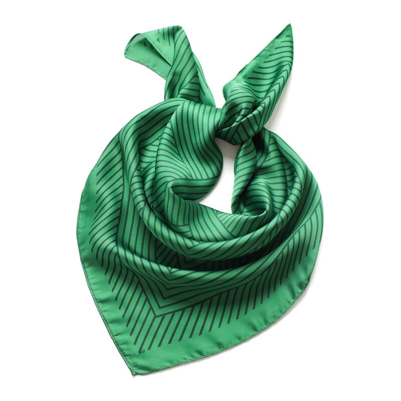 Female Silk Neck Scarf Letter D Print Square Hair Scarves Foulard Head Band Shawls And Wraps Neckerchief Bandana 70*70cm