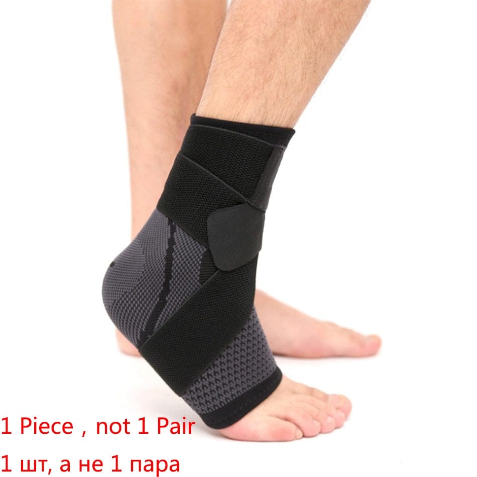 WorthWhile 1 PC Sports Ankle Brace Compression Strap Sleeves Support 3D Weave Elastic Bandage Foot Protective Gear Gym Fitness