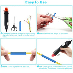 Heat Shrink Tubing kit 2:1 Shrinkable Wire Shrinking Wrap Wire Connect Cover Cable Repair Protection