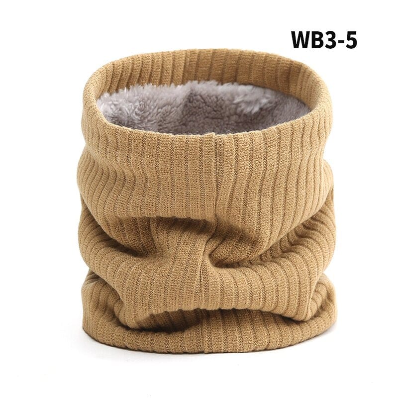 2022 New Neck Scarf Winter Women Men Solid Knitting Collar Thick Warm Velveted Rings Scarves High Quality Allmatch Muffler