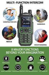 Two Way Radio UV-21 Pro V2 Wireless Copy Frequency Tri Band Powerful Waterproof Long Range UV-5R 22Pro S22 Type-C