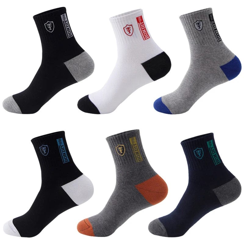5 Pairs Mens Sports Socks Summer Leisure Sweat Absorbent Comfortable Thin Breathable