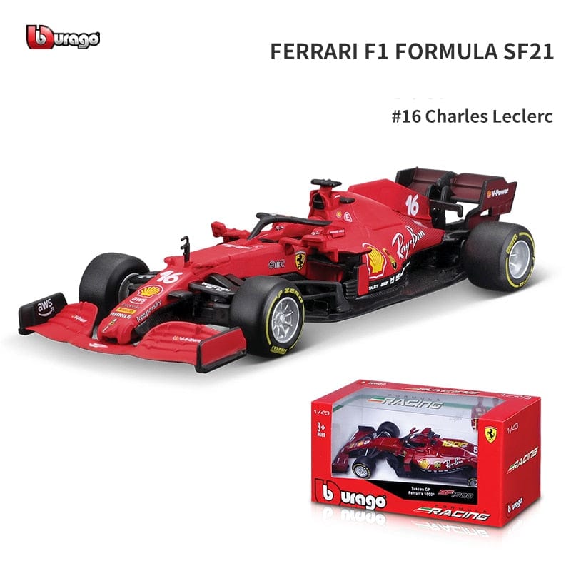 Bburago 1:43 2021 F1 Red Bull Racing RB16B 33# Verstappen 11# Sergio Perez Formula one Simulation alloy super toy car model