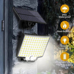 Powerful LED Solar Lamp 4 Working Modes With Motion Sensor Remote Control Floodlight Outdoor Garden Yard Waterproof Wall Light