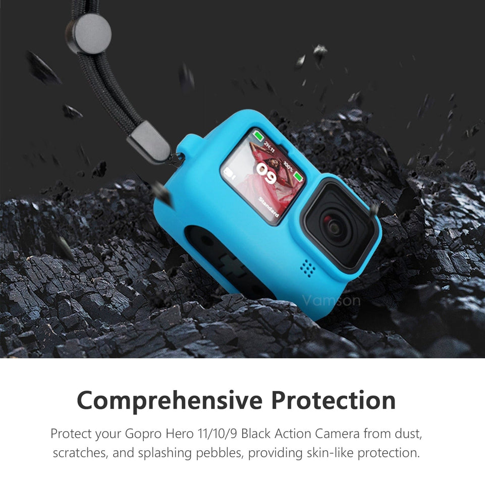 for Gopro Hero 11 10 Black Soft Silicone Case for Go pro Hero 10 9 Silicone Protective Full Cover Shell Camera Accessorie VP662