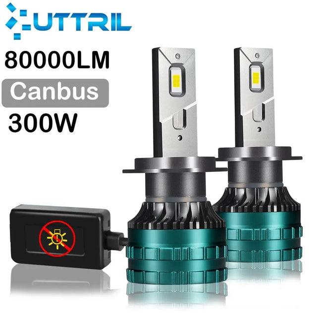 Canbus Car LED Headlight H4 LED H7 LED H8 H9 H11 H1 9005 HB3 9006 HB4 Auto LED Lamp Fog Bulb CSP Chip 300W 80000LM 6000K 12V