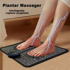 Electric Foot Massager Pad Relief Pain Relax Feet Acupoints Massage Mat Shock Muscle Stimulation Improve Blood Circulation