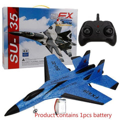 FX620 SU-35 RC Remote Control Airplane 2.4G Remote Control Fighter Hobby Plane Glider Airplane EPP Foam Toys RC Plane Kids Gift