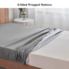 Waterproof Mattress Cover with Zipper Dust-proof Fitted Sheet for Double Bed, Twin, Full, Queen, King