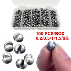 Delysia King Sinkers 100 pcs/box Bite lead Fishing gear accessories