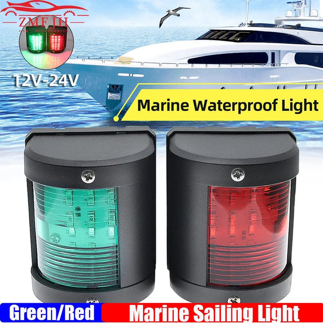 Boat Marine Sailing Light Red Green Color LED Navigation Signal Light Signal Lamp for MotorBoat Yacht 12V 24V