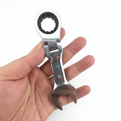 Compact Dual-Head Ratchet Wrench – Swivel Head & Quick-Release Design