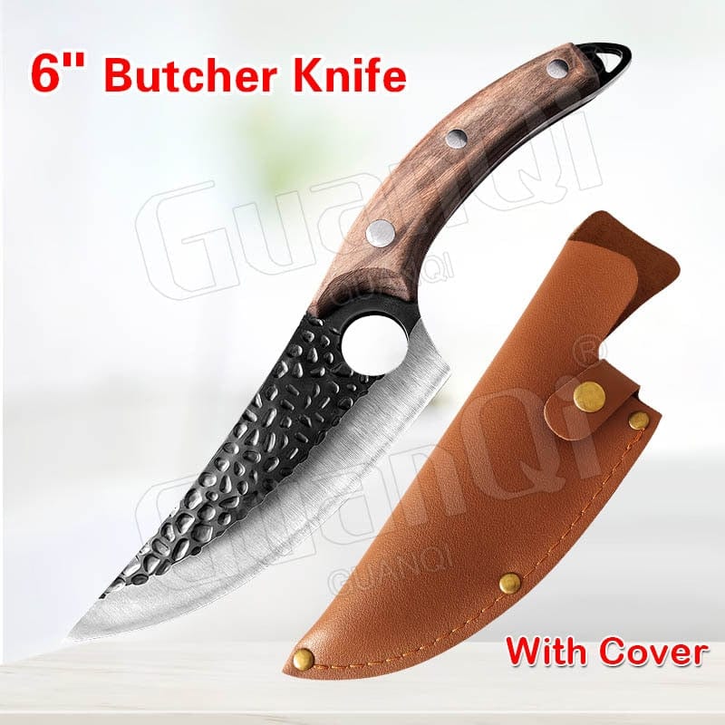 Fish Filleting Knife Stainless Steel Boning Knife Handmade Fishing Knife Kitchen Meat Cleaver Camping Cutter Chef Knives - Wowza