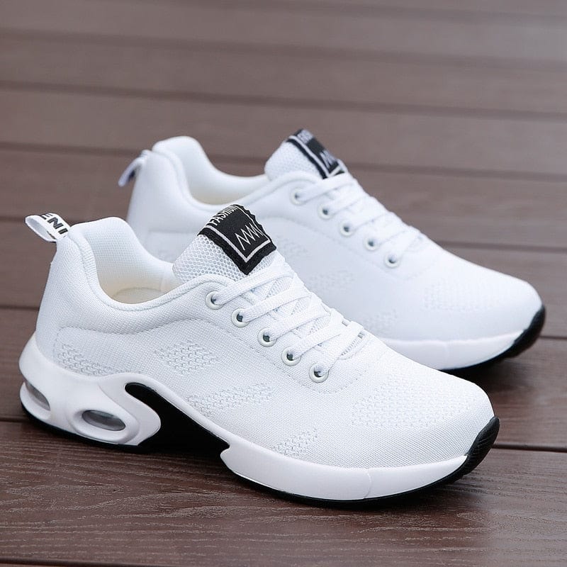 Fashion Lace Up Women Running Shoes Lightweight Sneakers Breathable Outdoor Sports Fitness Shoes Comfort Air Cushion