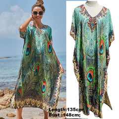 Easy Dry Beach Cover Up Robe Plage Vestido Playa Beach Pareo Swimsuit Cover Up Beachwear 2023 Bathing Suit Women Maxi Dress