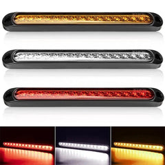 Ultra-thin LED Tail Light 15 LED 24 V 12 V Truck Trailer Side Light Brake Light Red Yellow White For Pickup Truck Taillight