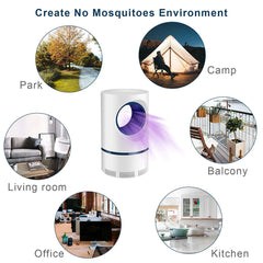 Electric Fly Bug Mosquito Insect Killer LED Light Trap Control Lamp Small Pest with USB Power Supply and Adapter