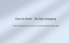 All Phones USB Charge Cable 3 Type-C 3 Micro USB Spliter Cord Fast Charging 5A For Mobile Phone Power Bank Charging Together 1.2m