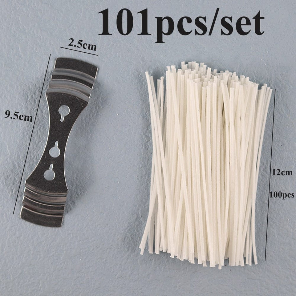 8-20cm 100 PCS Candle Wicks Smokeless Wax Pure Cotton Core for DIY Candle Making Pre-waxed Wicks Party Supplies