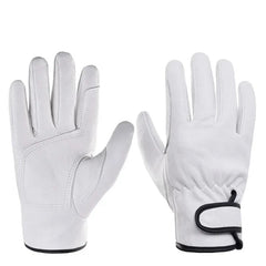 Working gloves sheepskin leather workers work welding safety protection garden sports motorcycle driver wear-resistant gloves