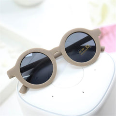 2023 New Fashion Children's Sunglasses Infant's Retro Solid Color Ultraviolet-proof Round Convenience Glasses Eyeglass For Kids