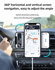 Magnetic Car Wireless Charger mac safe for iPhone 12 13 14 15 pro max mini Air Vent Car Phone Holder Stand Fast Car Charging