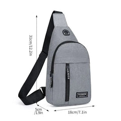 Mens Chest Bag Fashion  Outdoor Casual Fashion One Shoulder Crossbody Bag