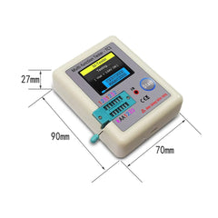 Multimeter Transistor LCR TC1 1.8" TFT LCD Display Tester Diode Triode Capacitor Resistor Test Meter MOSFET NPN PNP Triac MOS