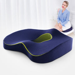 Memory Foam Seat Cushion Orthopedic Pillow Coccyx Office Chair Cushion Support Waist Back Pillow Car Seat Hip Massage Pad Sets