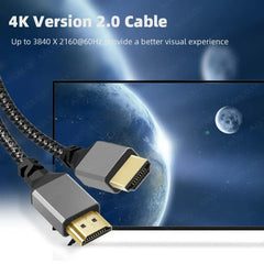 HDMI-Cable 4K 60Hz Male to HDMI-compatible Male for PS3/4 Projector TV Box Laptop Monitor Cable