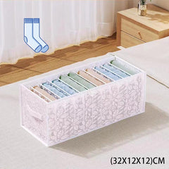 Jeans Compartment Storage Box Closet Clothes Drawer Mesh Separation Box Stacking Pants Drawer Divider Can Washed Home Organizer - Wowza