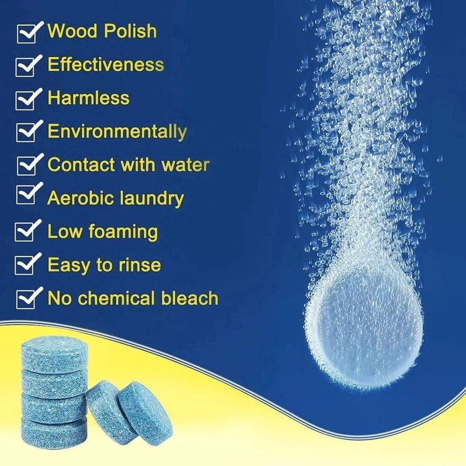 Car Windscreen Cleaner Effervescent Tablet Auto Wiper Glass Solid Cleaning Concentrated Tablets Detergent