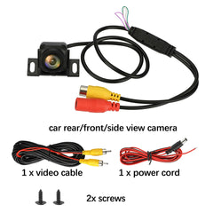 Car Reversing Camera Rear View Camera 1080P Clear Anti-Interference 170 Degree Wide Angle Adjustable Vehicle Small