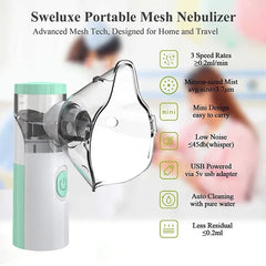 Nebuliser Humidifier Medical Silent Mesh Handheld Asthma Inhaler Atomiser Children Health Care Mini Portable