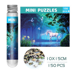 150 Pieces Mini Test Tube Puzzle Oil Painting Jigsaw Decompress Educational Toy for Adult Children Creative Puzzle Game Gift