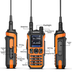 Two Way Radio UV-21 Pro V2 Wireless Copy Frequency Tri Band Powerful Waterproof Long Range UV-5R 22Pro S22 Type-C