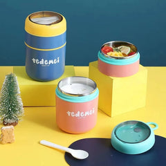 Lunch Box Storage Warmer Stainless Steel Vacuum Cup Soup  With Spoon Food Thermal Jar Insulated Soup Thermos Containers Cooler