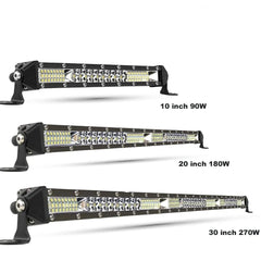 LED Bar Slim Spot Flood Off Road 12V 24V LED Light Bar/Work Light For Car 4x4 Truck ATV SUV Boat lada Barra LED Lightbar