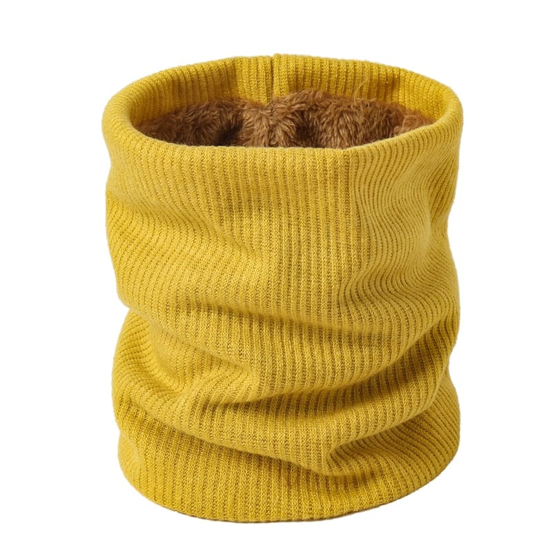 2022 New Neck Scarf Winter Women Men Solid Knitting Collar Thick Warm Velveted Rings Scarves High Quality Allmatch Muffler