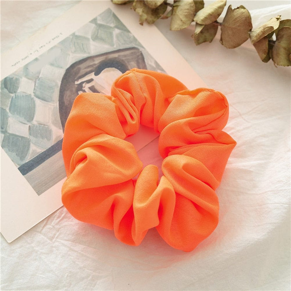 Korean Women Scrunchie Hearwear Girls Hair Tie Lady Scrunchies Ponytail Hair Female Holder Rope Pineapple Print Hair Accessories