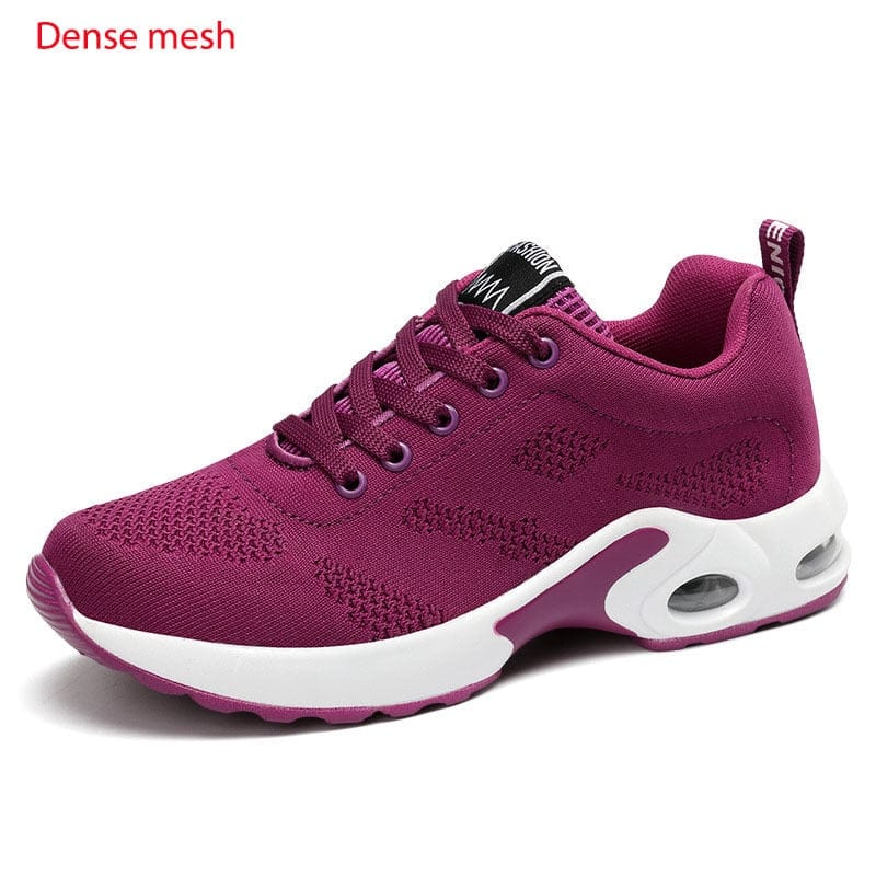 Fashion Lace Up Women Running Shoes Lightweight Sneakers Breathable Outdoor Sports Fitness Shoes Comfort Air Cushion