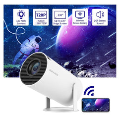 Salange HY300 Smart Projector Android 11.0 MINI Portable 5G WIFI Home Cinema 720P for SAMSUNG Apple Outdoor 1080P 4K Movie HDMI