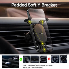 Baseus Car Phone Holder Gravity Auto Restorable in Car Air Vent Silicone Stand For iPhone Xiaomi Samsung Car Mobile Support